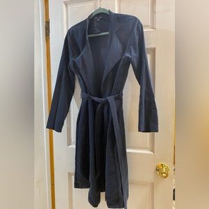 Navy Blue American Apparel Lightweight Trench Coat